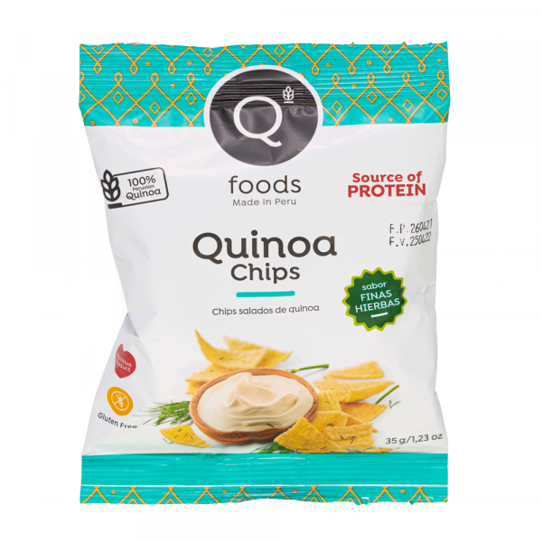 Quinoa chips salados finas hierbas 35g